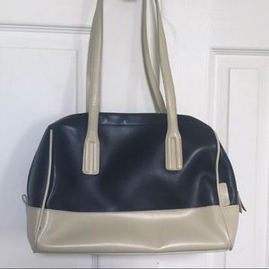 ESPRIT NAVY BLUE LEATHER SHOUlDER BAG
